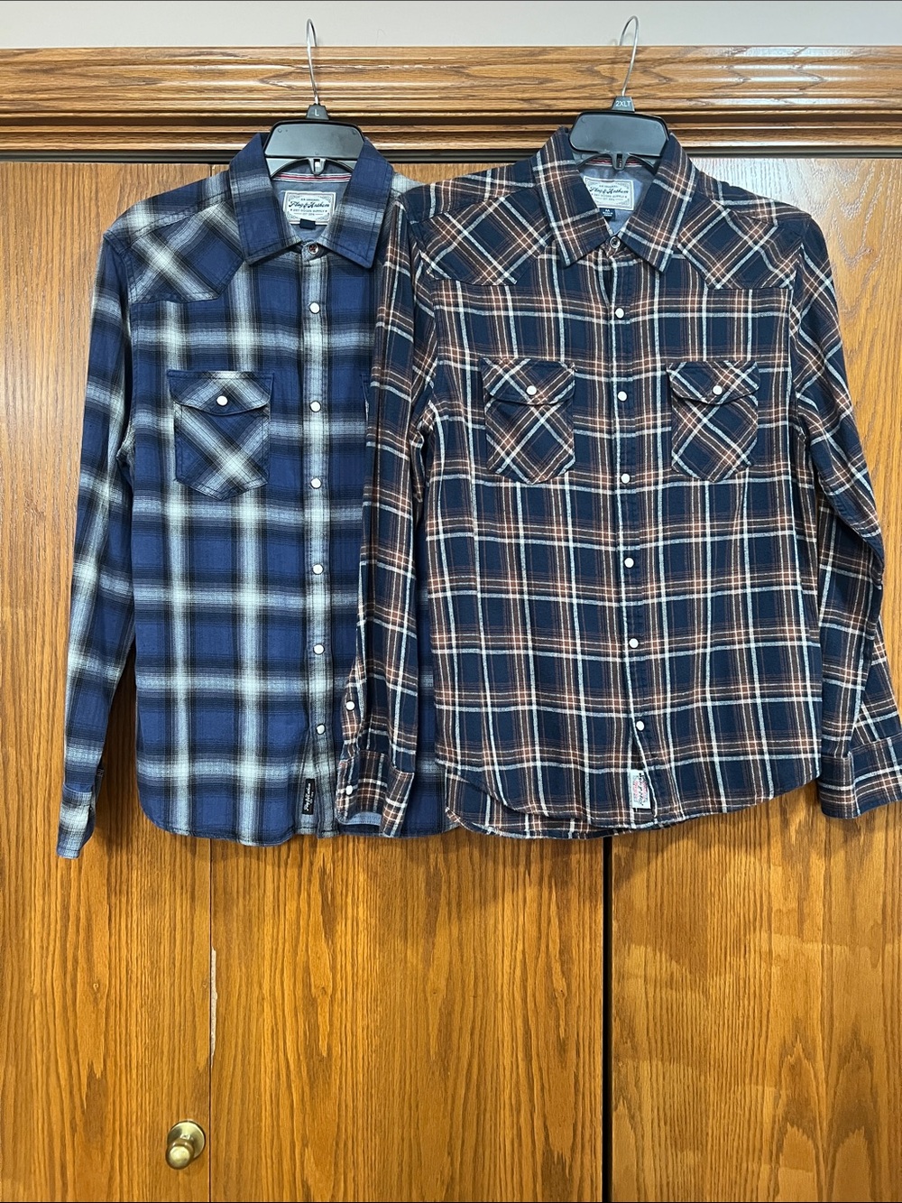 Flag & Anthem BUNDLE (2) long sleeve plaid shirts